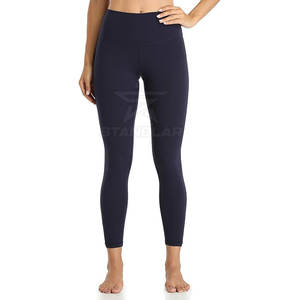 Leggings elásticos de cintura elástica para mujer, servicio OEM con MOQ bajo, pantalones de yoga de alta calidad, ropa deportiva a precio económico. - Product Image 3