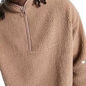 Sudadera de Invierno de Alta Calidad, 100% Algodón Polar, con Capucha, Cierre de Cremallera de un Cuarto, Estilo Formal y Holgado - Product Image 4