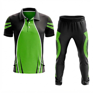 Gant de cricket personnalisé 100% polyester, polo à manches courtes grande taille, pantalon de jogging, ensemble d'équipe, vêtements de sport - Product Image 4