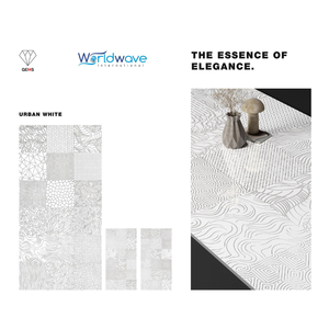 GEMS Collection 600×1200mm Large Format Decorative GVT PGVT Porcelain <b>Tiles</b> Urban Black & Urban White Premium Designer Wall - Product Image 1
