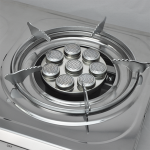 Gmax GL-303T Triple Turbo Gas <b>Stove</b> Cast Iron Portable Cooktop with Single Burner for Hotel Use Table Installation - Product Image 2