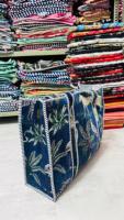 Le Souvenirs Vintage Velvet Lady Bohemian Jungle Print Fashion Shoulder Canvas Tote Bag Inner Pockets Light Weight All Seasons