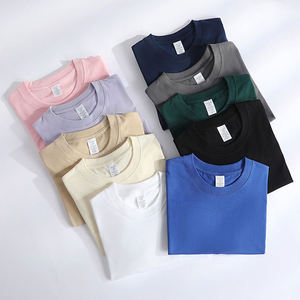 T-shirt col rond OEM pour homme, 100 % coton, 180 GSM, coupe classique, anti-rétrécissement, stock US, essentiel, vierge, personnalisable - Product Image 1