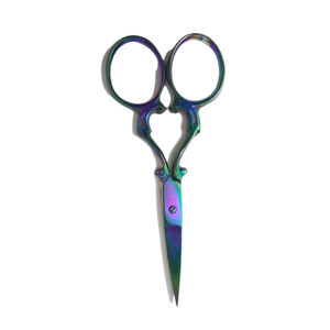 Tijeras Premium Personalizadas para Manicura y Cutículas, con Diseño de Arcoíris, Mango de Acero Inoxidable Industrial, para Bordado - Product Image 4