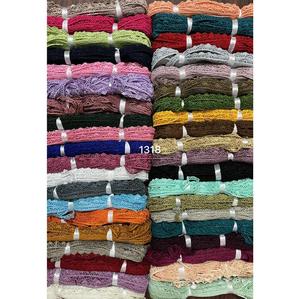 Robe en dentelle de coton pur et polyester, confectionnée avec des dentelles écologiques, broderie personnalisée, dentelle colorée de créateur, disponible en stock - Product Image 1