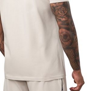 Camiseta de Jersey para Hombre, Color Beige, Cuello Redondo, Manga Corta, Diseño Gráfico, Informal, Transpirable, Estilo Urbano, Moda de Verano - Product Image 4