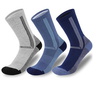 High Performance Outdoor Sports <b>Socks</b> Extra High Non-Restrictive Arch Support Full Cushion Breathable Durable Gray - Product Image 1