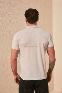 Camiseta de Jersey Sólido de Alta Calidad 100% Algodón para Hombre, Manga Corta, Impresión Digital Personalizada, Casual, Golf, Profesional, Transpirable - Product Image 3