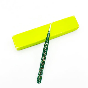 Pinzas para Extensión de Pestañas de Nuevo Diseño, Agarre de Diamante, Acero Inoxidable Sólido, Pinzas para Pestañas de Fibra a 90 Grados con Corazón en la Parte Inferior - Product Image 2
