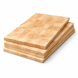Encimera de Cocina de Madera Maciza de Caucho Ecológica Premium con Juntas de Dedo, Tablero de Cocina de Madera Sólida con Borde Encolado - Product Image 1