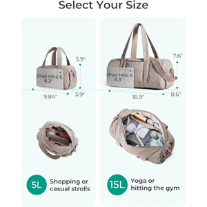 Unisex Fitness Duffle Bag With Yoga <b>Mat</b> Holder <b>Large</b> Capacity 30-40L Polyester Casual Sport Bag Zipper Closure Soft Handle - Product Image 2