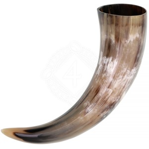 Authentic Drinking Horn Viking Style Handmade Polished Natural Horn Mug for Beer Mead Whisky Traditional Design - Product Image 4