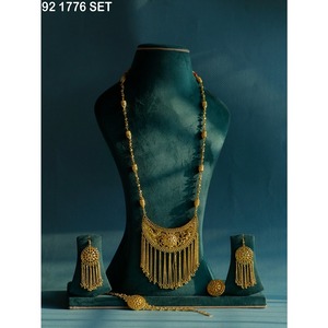 Arabic necklace <b>set</b> for women Arabian necklace <b>set</b> for women Middle Eastern necklace <b>set</b> Dubai Style Long Necklaces <b>Jewellery</b> - Product Image 1