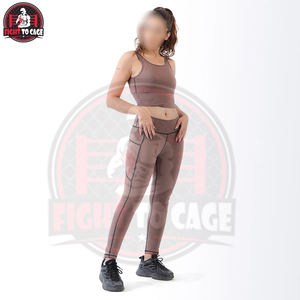 Excellent Fournisseur : Nouveauté Ensemble Activewear Femme Sans Coutures, Soutien-Gorge Push-Up et Legging Amincissant, Ensemble Yoga 2 Pièces - Product Image 2