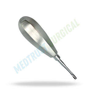 Elevador de luxación dental de 5 mm con curva interna, tamaño estándar, instrumento quirúrgico para luxación y extracción dental - Product Image 3