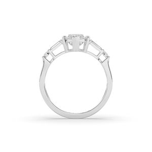 Anillo de Boda con Diamante Cultivado en Laboratorio de Corte Marquesa de 3.07 Quilates, Ligero, Oro Sólido de 14K/10K, Anillo de Novia Solitario Brillante - Product Image 3