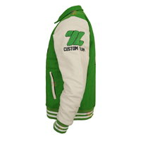 Blouson universitaire en laine directement de l'usine, personnalisable avec logo, blouson de baseball Letterman, écussons en chenille, doublure matelassée, tenue d'hiver pour équipes scolaires