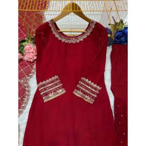 Designer Women's Party Wear Top Bottom Fancy Dupatta Set - Product Image 6