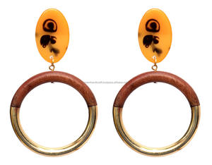 Pendientes de Resina de Color Personalizados, Hechos a Mano, de Lujo, con Diseño Único Pintado a Mano, Altamente Pulidos, Accesorios de Moda para Mujer - Product Image 4