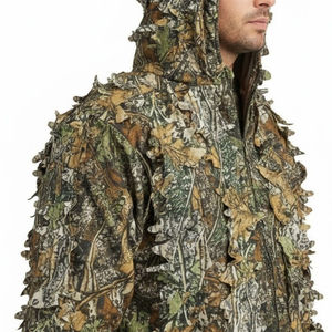 Traje Ghillie 3D con Camuflaje de Hojas, Ropa de Caza Transpirable, Traje de Francotirador, Uniforme para Observación de Aves en el Bosque y Entrenamiento al Aire Libre - Product Image 5
