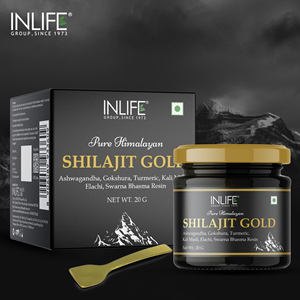 Résine d'Or de Shilajit de l'Himalaya 20g 75% Acide Fulvique avec Ashwagandha Gokshura Curcuma Soutien Énergétique et Stamina Ayurvédique - Product Image 1