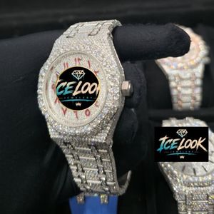 ICELOOK Women's Luxury Stainless Steel Watch 40mm Analog Quartz Sapphire Crystal 20mm Diamond Encrusted Luminous Fashion Jewelry - Product Image 3