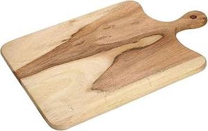 Planche à découper en bambou épaisse, en bois massif, pour la préparation des aliments, les plateaux de service et les plateaux à charcuterie, idéale pour les projets DIY, les mariages et les cadeaux de pendaison de crémaillère (avec poignée) - Product Image 2