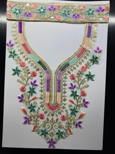 Patchs à coudre élégants en organza et dentelle à col rond, broderie de sequins, pour vêtements de fantaisie, textiles de maison et vêtements pour femmes - Product Image 4