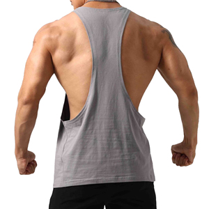 Débardeur de sport premium pour homme, sans manches, en coton respirant, pour fitness, personnalisable OEM ODM, fabricant en gros - Product Image 3