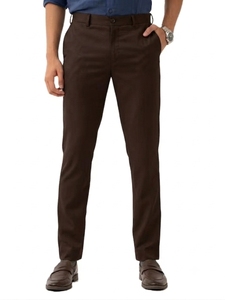 Pantalon Oxford en coton coupe droite pour homme, infroissable, décontracté, taille mi-haute, braguette boutonnée, poches latérales, style printemps - Product Image 5