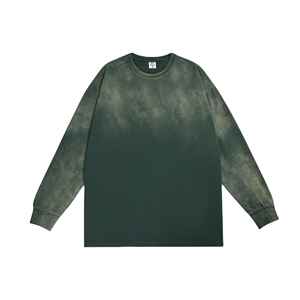 Wholesale <b>Tshirt</b> Cotton Factory t Shirts Manufacturer Custom Embroidery 360 Gsm Long Sleeve - Product Image 5