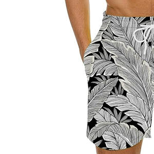 Pantalones Cortos de Playa Casuales con Estampado Serigrafiado, Cintura Elástica, Logotipo Personalizado, MOQ Bajo, Antibacterianos, Elásticos y Transpirables, Último Modelo - Product Image 3