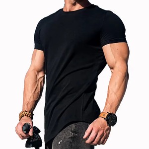 T-shirt de sport pour homme, blanc, à séchage rapide, respirant, personnalisable, vente en gros, prix bas - Product Image 1