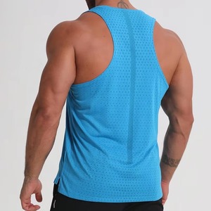Chalecos Deportivos Casuales de Punto Personalizados para Hombre, Camisetas sin Mangas de Algodón, Aberturas en los Brazos, Transpirables, para Fitness - Product Image 4