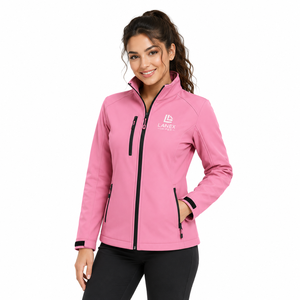 Veste softshell pour femme personnalisée, imperméable, coupe-vent, vêtements de travail en plein air, veste OEM ODM, étiquette privée, uniforme d'entreprise pour femmes - Product Image 1