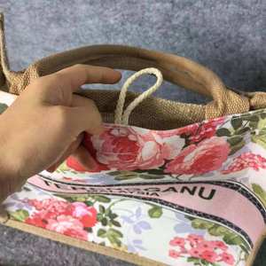 Organic Jute Beach <b>Bag</b> Stylish Eco Friendly Tote for Women Girls Summer Travel and Shopping Use - Product Image 5