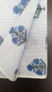 Tela de Algodón 100% Tejida a Mano con Estampado Artesanal, Textil Indio Ecológico, Transpirable, Ligero, Suave y Cómodo para el Hogar - Product Image 4