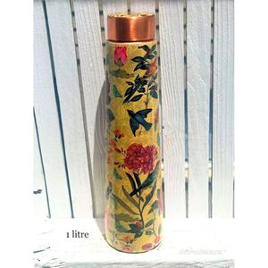 Customizable Copper Water <b>Bottle</b> For Adults Office Drinking Use Food Grade Leakproof BPA Free Made In India - Product Image 6