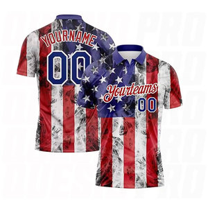 เสื้อกอล์ฟแขนสั้นพิมพ์โลโก้ตามสั่ง ผ้าโพลีเอสเตอร์ แห้งเร็ว กันยับ สำหรับผู้ชาย เสื้อโปโลกอล์ฟแบบซับลิเมชั่น - Product Image 6
