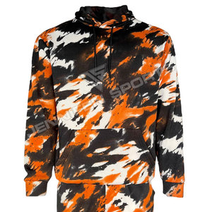 Vêtements de rue de haute qualité pour hommes, en microfleece 100% tie-dye, 340 GSM, surdimensionnés, logo personnalisé, séchage rapide, respirants - Product Image 3