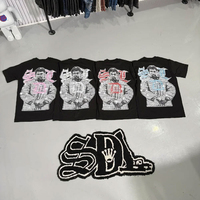 T-shirts vintage personnalisés Skysdalimit 300 GSM 100% coton SKYSDALIMIT DTG/DTF, vêtements SDL, t-shirts homme.