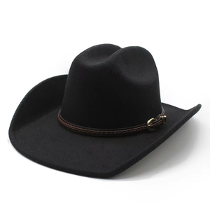 CUSTOM LOGO <b>Winter</b> Wholesale Buy High Quality Unisex Bulk Fedora Felts Cowgirl Cowboy <b>Hat</b> for <b>Men</b> Women - Product Image 2