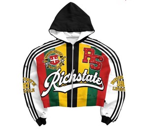 Sudadera con Capucha Personalizada OEM para Hombre, 100% Algodón, Cierre Completo, Corte Holgado, Ecológica, Antiarrugas, con Bolsillos, Largo Regular - Product Image 5
