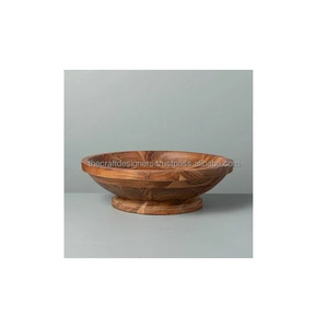 ชามไม้ใส่อาหารอเนกประสงค์น้ำหนักเบาสำหรับจัดแสดงอาหารเครื่องครัวดีไซน์เป็นเอกลักษณ์ทันสมัย - Product Image 4