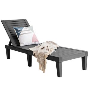 Silla Reclinable de Exterior con Respaldo Ajustable en 5 Posiciones para Tomar el Sol - Product Image 4