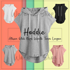 Sudadera con Capucha sin Mangas para Mujer, Color Personalizado, Mezcla de Poliéster y Algodón, Ligera, Informal, con Logotipo OEM - Product Image 4