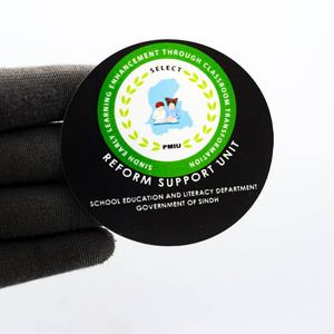 Pegatina de Vinilo PVC Personalizada OEM de 3 Pulgadas |   Impresión de logotipo decorativo personalizado, brillante, resistente al agua, ecológico, anti-UV, 100 unidades - Product Image 1