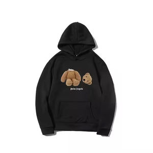 เสื้อฮู้ดดี้ลายกราฟิกหมีเท็ดดี้แบบโอเวอร์ไซส์ สไตล์สตรีทแวร์ พิมพ์ลายการ์ตูนน่ารัก เสื้อพูลโอเวอร์แบบยูนิเซ็กซ์ แฟชั่น Y2K รับผลิตตามแบบ (OEM) ขายส่ง - Product Image 2