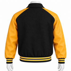 Service OEM, vestes universitaires en cuir personnalisées, design moderne élégant de haute qualité, respirantes et écologiques pour hommes, hiver - Product Image 5