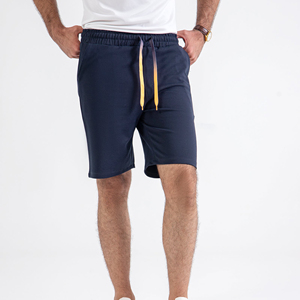 Pantalones Cortos de Mezclilla para Hombre Hechos a Medida, 100% Poliéster, Ecológicos, de Secado Rápido, Transpirables, Cintura Elástica, Estilo Casual, OEM - Product Image 2